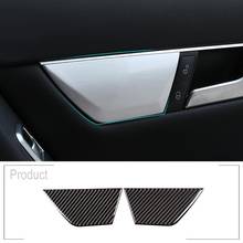 Soft Carbon Fiber Style Car Interior Door Decoration Panel Cover Trim Stickers Short For Mercedes Benz C Class W204 2007-2013 2024 - buy cheap