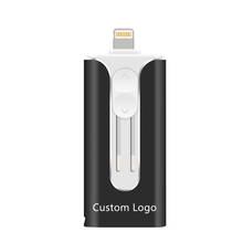 Metal USB FlashDrive 128GB OTG Drive 32GB 64GB USB 3.0 Flash Disk for iPhone 11 Pro/XR/XS Max USB Memory Stick 256gb Logo Custom 2024 - buy cheap