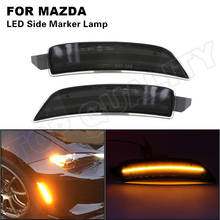 2Pcs For 2016 2017 2018 2019 2020 Mazda Miata Mx-5 ND Smoked Front Bumper LED Side Marker Light Amber Turn Siganl Fender Lamp 2024 - buy cheap