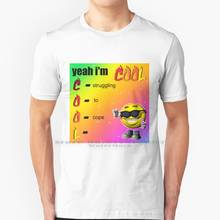 Camiseta de algodão puro e divertido, anagrama fofo específico sim im, sim 2024 - compre barato