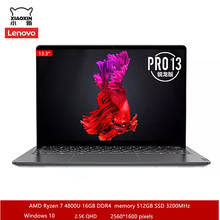 Lenovo-laptop xiaoxin pro 13, laptop amd ryzen 7 4800u, windows 10, ultrabook, 16gb ram para laptop, 512gb ssd, 13.3 lugares 2024 - compre barato