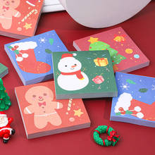 Bloco de notas 50 folhas, feliz natal bloco de notas escrita bloco de papel para álbum de scrapbook lácteos material escolar de escritório 2024 - compre barato