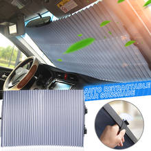 Retrátil pára-brisa do carro sun sombra cortina proteção uv viseira blocos cobertura ao ar livre 130x46cm td326 2024 - compre barato