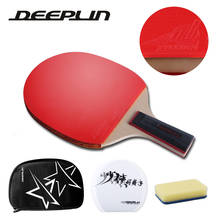 Deeplin 234 estrela raquete de tênis de mesa leve poderoso ping pong paddle bat com bom controle fl ou cs mão ping pong raquete 2024 - compre barato