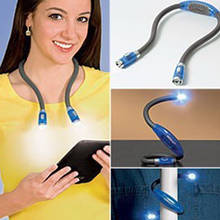 Lámpara LED de cuello Flexible para lectura de libros, linterna de noche para acampar, Hogard, manos libres 2024 - compra barato