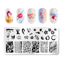 PICT You Nail Stamping Template Pictures Nail Art Plate Stamping Plate Stainless Steel DIY Nail Design Stencil Tools PY-J019 2024 - buy cheap