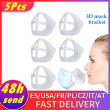 Suporte para máscara 3d de nariz e boca, válvula respirável, suporte de máscara interna, suporte de almofada, espaço de respiração, 5 unidades 2024 - compre barato