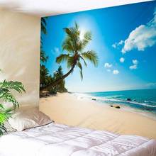 Tapiz colgante de pared de mar azul 3D personalizado, colcha de colchón de verano, cubierta de 6 tamaños, tienda de campaña, decoración de pared, envío directo 2024 - compra barato