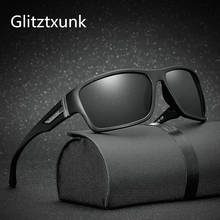Gliztzxunk-gafas de sol polarizadas para hombre, diseño clásico de marca, cuadradas a la moda, de viaje, UV400 2024 - compra barato