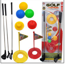 Уличная мини-забавная игрушка для гольфа, набор для детей, для обучения активному раннему образованию, спортивная игра, мяч для упражнений, игрушки для мальчиков и девочек, игрушка для игры в мяч 2024 - купить недорого