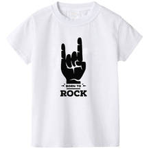 New Summer Boys T Shirt Fashion Bron To Rock Letters Print Kids T Shirt For Kids Short Sleeve Baby Girls T Shirt 2024 - buy cheap