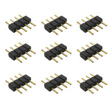 20Pcs/lot 4Pin RGB Connector 4P Male & Female Plug Socket Pin Needle RGB Connectors Adapter for 3528 5050 RGB LED Strip Lights 2024 - buy cheap