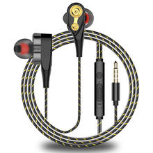 HIFI Monitor Stereo Bass earphone In-ear Sports Headset Earbuds With Mic For iphone xiaomi huawei Samsung 3.5mm earphones 2024 - buy cheap