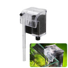 Aquarium Waterfall Filter External Hang-On Power Water Pump With Biochemical Cotton Filter for Fish Tank 5-25 Gallon 130L/H 2024 - buy cheap