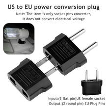 Travel Adapter AC Europe Power Cord Charger Socket Outlet 100-240v Power Electric Plug Adapter American Japan Canada US To EU 2024 - buy cheap