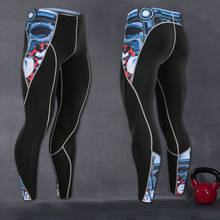 Calça leggings de compressão para homens, calça de compressão para ginástica e treinamentos esportivos, calça de secagem 2024 - compre barato