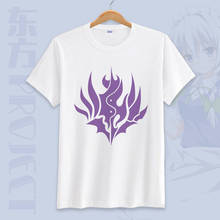 Camiseta casual de algodão escarlate flandre do projeto de remilia do anime dos cos touhou 2024 - compre barato