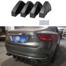 Spoiler de tubarão fundido para volkswagen, 4 unidades, para golf 5 6 7 passat b5 b6 b7 polo t5 bora embutido mk5 mk6 2024 - compre barato