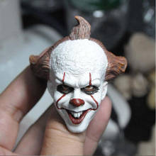 Pintura delicada 1/6 figura de Stephen King It Pennywise, cabeza esculpida, ajuste 12" 2024 - compra barato