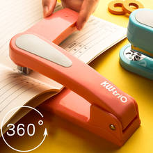 360 Вращение сверхпрочный степлер использовать 24/6 скобы легко длинный степлер школьный бумажный степлер офисные переплеты 2024 - купить недорого