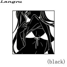 Langru 17*17.6cm New Style Anime Vinyl Decal Cute Sticker Window Manga Anime Decal Car Accessories Jdm 2024 - buy cheap