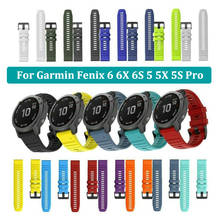 26MM Strap For Garmin Fenix 5X 6X 6X Pro 3 3 HR D2 22MM Watch Band For Fenix 5 6 Pro 935 Wristband 20MM Bracelet For Fenix 5S 6S 2024 - buy cheap