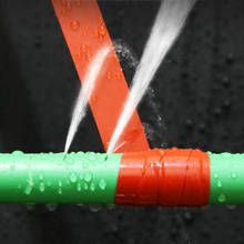 Cinta de película de sellado de tubería fuerte de 1M, autoadhesiva fuerte, roja y blanca, cinta de reparación impermeable para reparación de unión de tubería de agua de grifo 2024 - compra barato