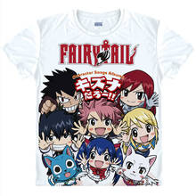 Fairy Tail Natsu Dragneel  Printed T-shirt Erza Scarlet Lucy Gray Cosplay Tshirts Tops Summer Casual Funny T Shirts Anime Tees 2024 - buy cheap