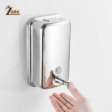 ZGRK Stainless Steel Soap Dispenser Wall Mounted Bathroom Liquid Soap Dispenser Shower Gel Shampoo Dispenser 500ML/800ML/1000ML 2024 - buy cheap