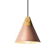 LukLoy светодиодный подвесной светильник в скандинавском стиле, алюминиевая Подвесная лампа, деревянный макарон, барный светильник, прикроватный свет, освещение для одежды, лофт, регулируемый свет 2024 - купить недорого
