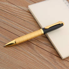 Luxo 701 metade dourado metade preto presente caneta esferográfica de metal artigos de papelaria escritório material escolar caneta tinta presente escrita 2024 - compre barato
