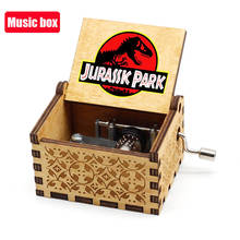 Hand crank wooden music box, Queen, Jurassic Park, Halloween, you are my sunshine, birthday gift, love grandpa, Christmas gift 2024 - buy cheap