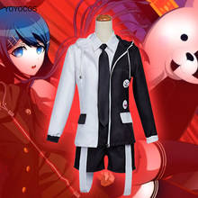 YOYOCOS Anime Dangan ronpa Monokuma Black White Bear Cosplay Costume Uniform Coat Pants Dress Skirt for Women men 2024 - buy cheap