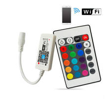 DC 5V 12V 24V Mini Bluetooth/WiFi LED RGB / RGBW Controller iOS Android APP 24Key IR Remote Controler for 3528 5050 LED Strip 2024 - buy cheap