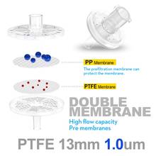 Filtros de jeringa, membrana de PTFE hidrofóbica 1.0μm tamaño de poro, 13mm de diámetro, 100 Uds. Por ks-tek 2024 - compra barato