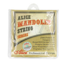 Alice AM06 Mandolin Strings Set .010-.034 Coated 85/15 Bronze Wound Plated Steel 4 Strings Anti Rust Coat 2024 - buy cheap