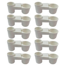 10 x Durable Plastic Water Drinker Cup Birds Feeder Drinking Bowl for Pigeon 2024 - buy cheap