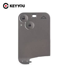 KEYYOU-carcasa para llave de coche, accesorio de repuesto para Renault Laguna Espace, 2 botones, sin cuchilla, mando a distancia, 20X 2024 - compra barato
