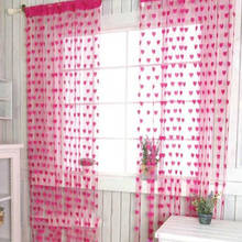 Romantic Curtain Hanging Peach Heart Line Curtain Luxury Wedding /Love Curtains Living Room Partition Decorative 2024 - buy cheap