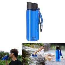 650ml Outdoor Water Filter Bottle Survival Camping Water Filtration Bottle Straw Purifier for Camping Hiking Traveling 22oz 2024 - buy cheap