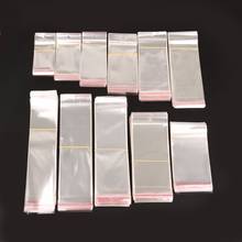 100Pcs/ Lot Clear Self Adhesive Seal Plastic Bag Pouch Party OPP Packing Storage Bags Hang Hole 2024 - buy cheap