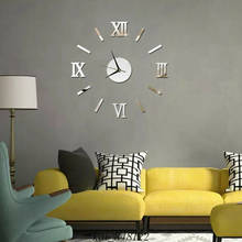 Настенные часы с узором роскошные большие DIY 3D декоративные настенные наклейки домашний декор часы для гостиной украшение для дома зеркальный художественный дизайнер 2024 - купить недорого