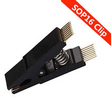 SOIC16-adaptador Universal de pinzas de pruebas IC Flash SOP16, adaptador de enchufe, programador BIOS/24/25/93 (Clip SOP16) 2024 - compra barato