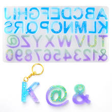 English Alphabet Letter Number Pendant Casting Silicone Epoxy Resin Molds Set DIY Crafts Jewelry Making Tools 2024 - buy cheap