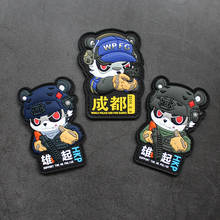 Q Version PVC Patches Panda HKP Military Blue Commemorative Badges Tactical Helmet Vest Sticker Chapter For Clothes Bag 2024 - buy cheap