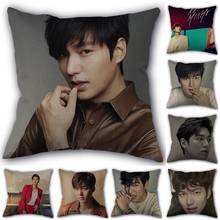 Personalizado kpop lee min ho fronha de linho de algodão tecido casa têxtil quadrado fronha 45x45cm casamento decorativo não se desvanece 2024 - compre barato