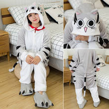 Halloween unicorn pijamas adulto animal queijo gato macacão feminino casal inverno pijamas ponto pijamas flanela 2024 - compre barato
