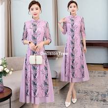 2022 vietnam style dress vietnam aodai vietnam traditional dress chiffon cheongsam dress chinoise ao dai elegant party dress 2024 - buy cheap