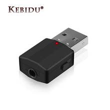 Kebidu-Adaptador de transmisor y receptor inalámbrico por Bluetooth 5,0, Mini estéreo de Audio AUX, RCA, USB, Jack de 3,5mm para Kit de TV, PC y coche 2024 - compra barato