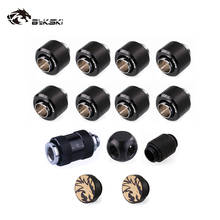 BYKSKI Water Cooling fittings for PC G'1/4 Plug 3-Way Connectors External Thread For Hose Tube 360 degree Rotary Connectors Pipe 2024 - buy cheap